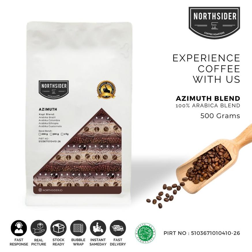 

Northsider Kopi arabika Azimuth Blend for Espresso dan Cold brew 500g
