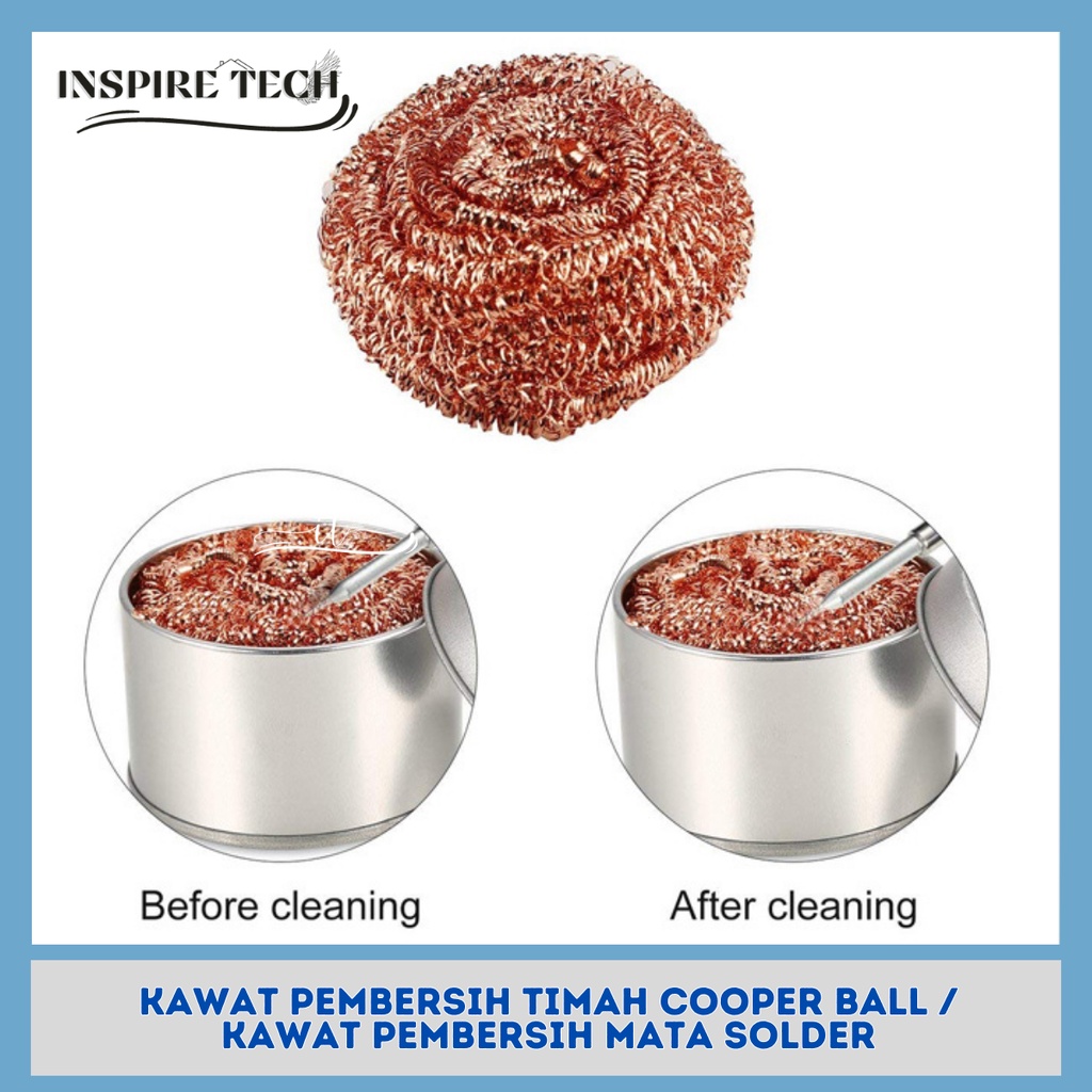 COOPER BALL Pembersih timah / KAWAT PEMBERSIH MATA SOLDER / KAWAT PEMBERSIH TIMAH