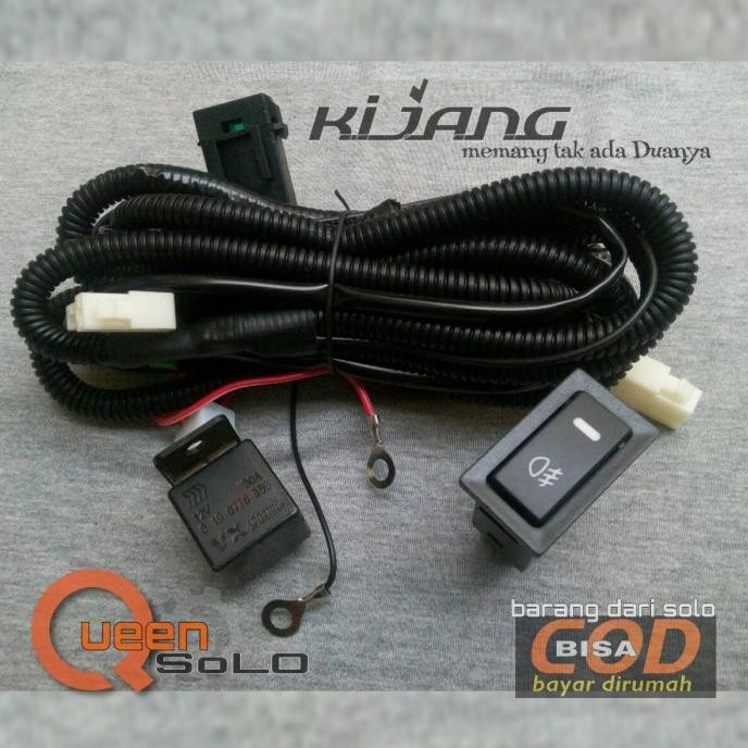 Baru Terlaris Kabel Relay Set Lampu Foglamp Fog Lamp Kabut Kijang Kapsul