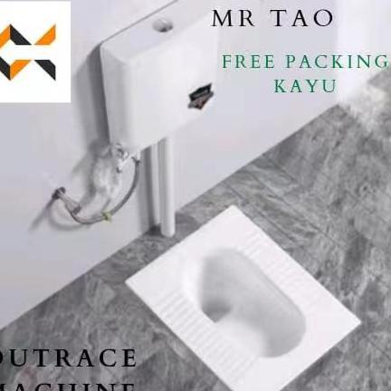 Mr.Tao 1 Set Kloset Jongkok Kerak + Water Tank Closet Jongkok Flush Wc Jongkok Toilet Kamar Mandi