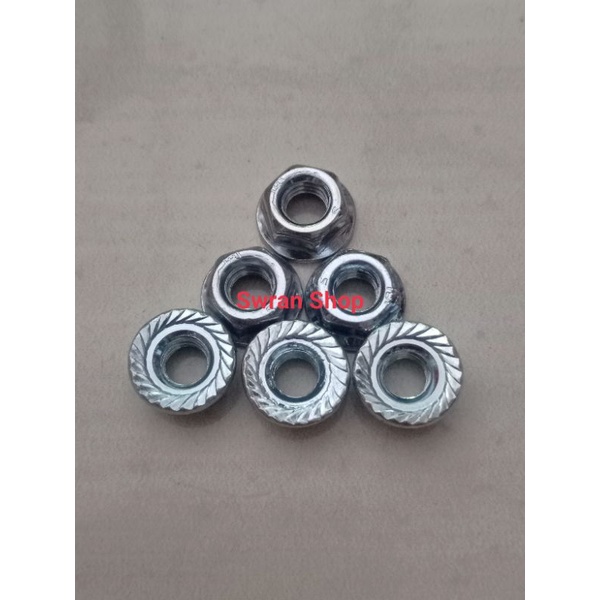 Mur Topi 10 atau M6 Flange Nut