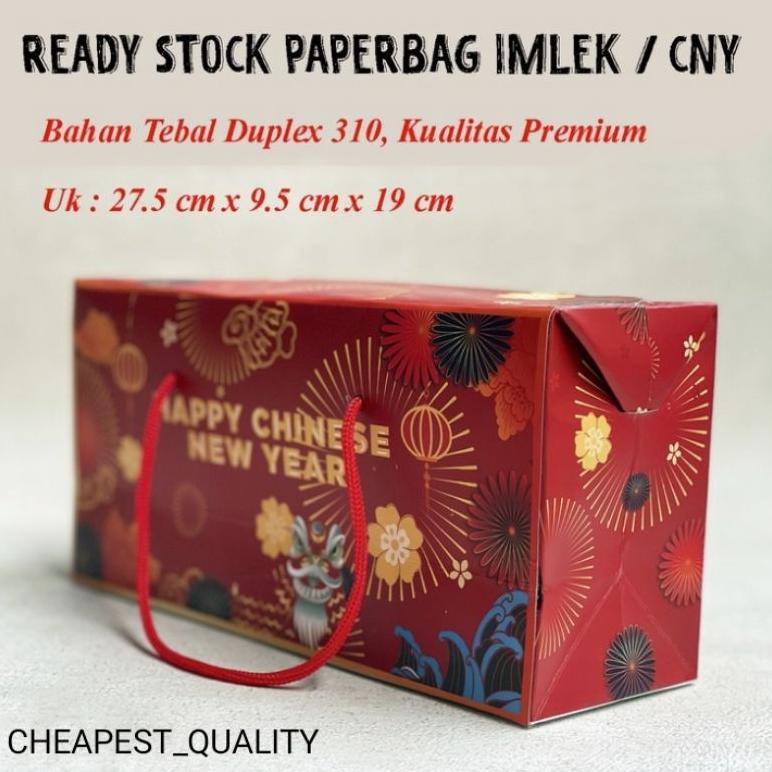 

Sale !! Paperbag Imlek Box Imlek Kotak Cny Kue Toples Kue Imlek Terlaris