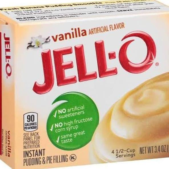 

Jell-O Puding Vanilla 3,4Oz 96Gr (Non Halal)
