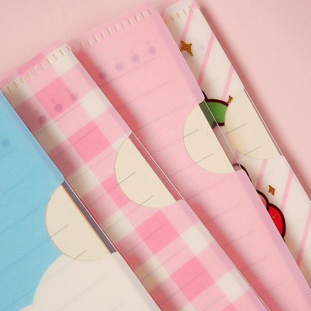 

Strawberry Girl Loose Leaf File Binder Buku Notebook Spiral B5 45 Lembar Ruled Lucu Unik