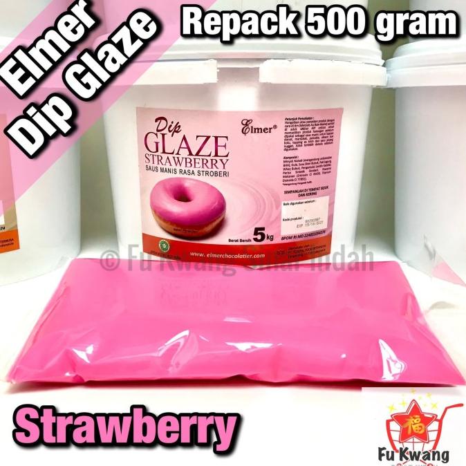 

!!!!!!] Elmer Dip Glaze Strawberry repack 500 gram