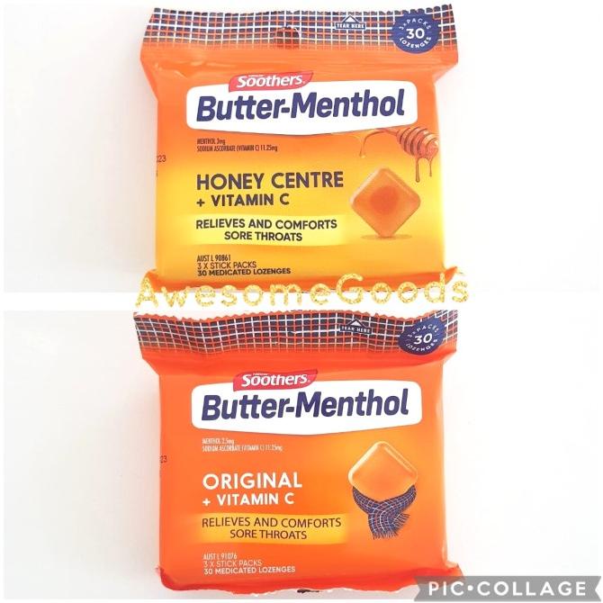 

Soothers Australia Butter-Menthol Multipack 3 X 10 Lozenges