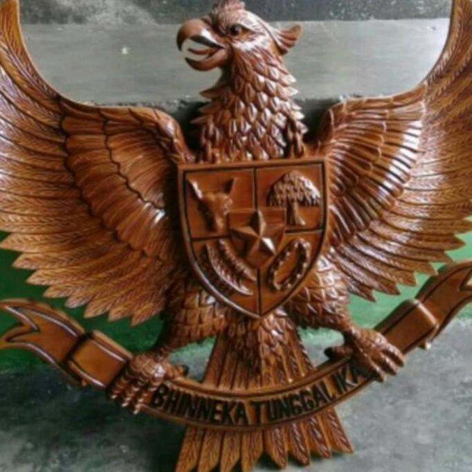 Patung Garuda Kayu Jati lambang garuda 50cm