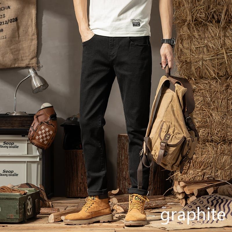 celana jeans graphite panjang pria import high quality 139