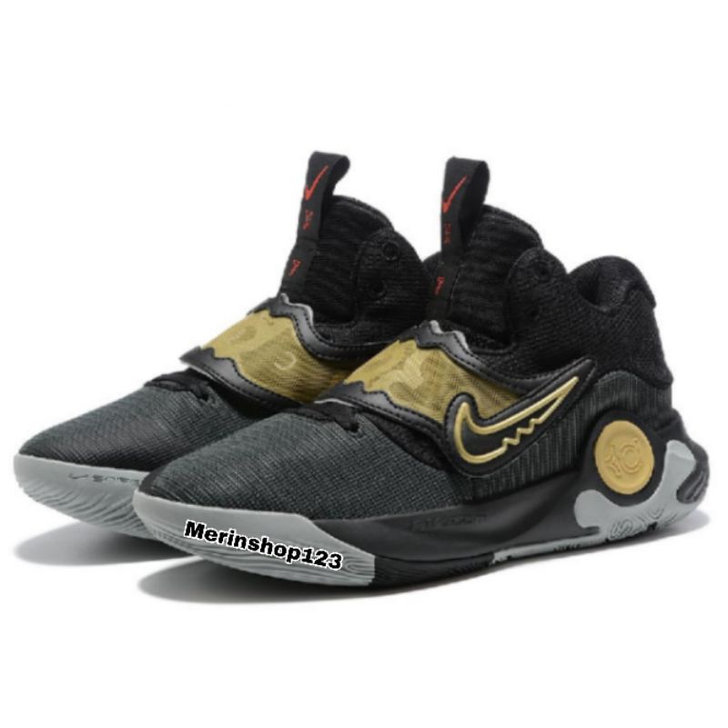 Sepatu KD Trey 5 X Black Gold Green High Premium Original