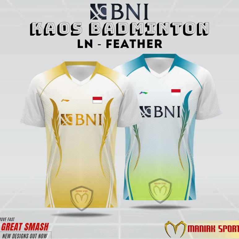 Bigsale Kbl-Fth - Kaos Badminton Baju Bulutangkis Lng Bni46 Sablon Dtf