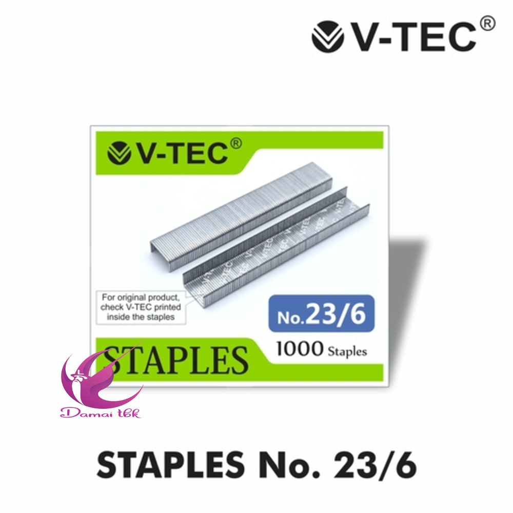 

Isi Staples / Refill Stapler 23/6 V-TEC NECES NO. 23/6