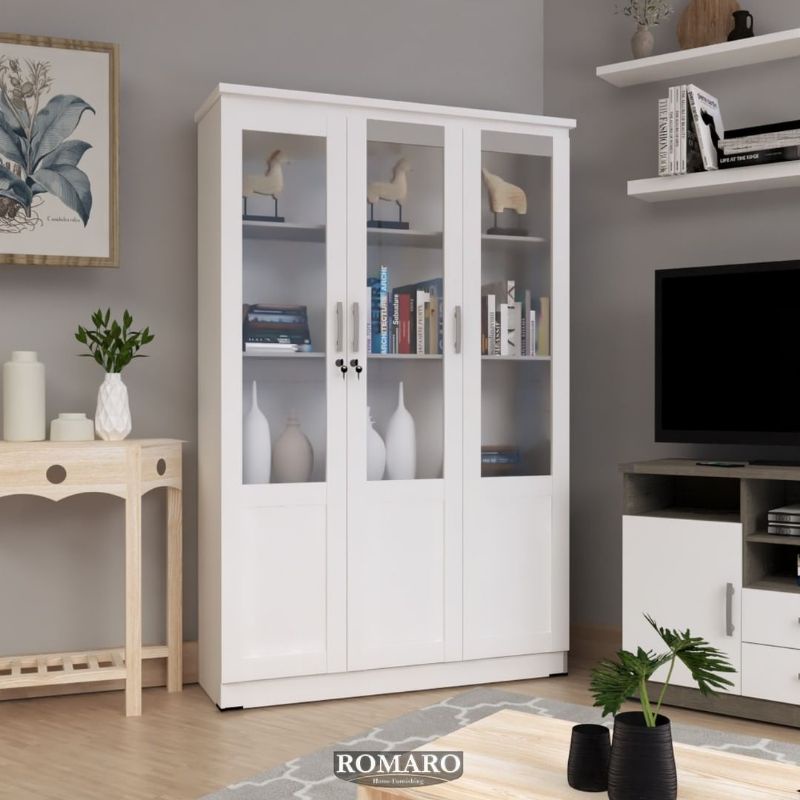 LEMARI HIAS LEMARI PAJANGAN LEMARI BUKU LEMARI PIALA RAK BUKU MINIMALIS RAK SUSUN MODERN RAK SERBAGU