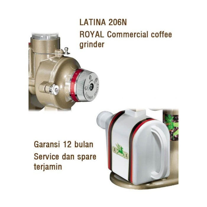 Latina Royal 206N & 207N coffee grinder Machine Mesin gilingan kopi