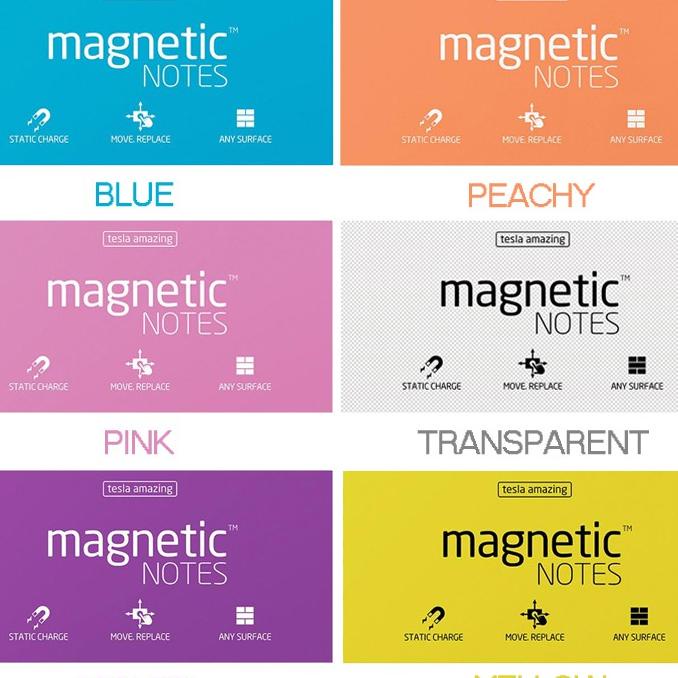 

Tesla Amazing Memo Magnet Stiy Magnetic Stiy Notes Size L 200 X 100Mm