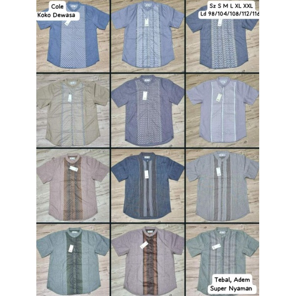 Baju Koko Dewasa Original Brands COLE