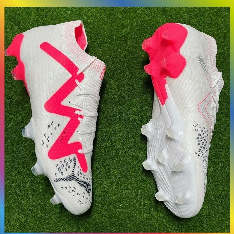 Promo Sepatu Bola Puma Future Ultimate Neymar White Fire Coral Keren