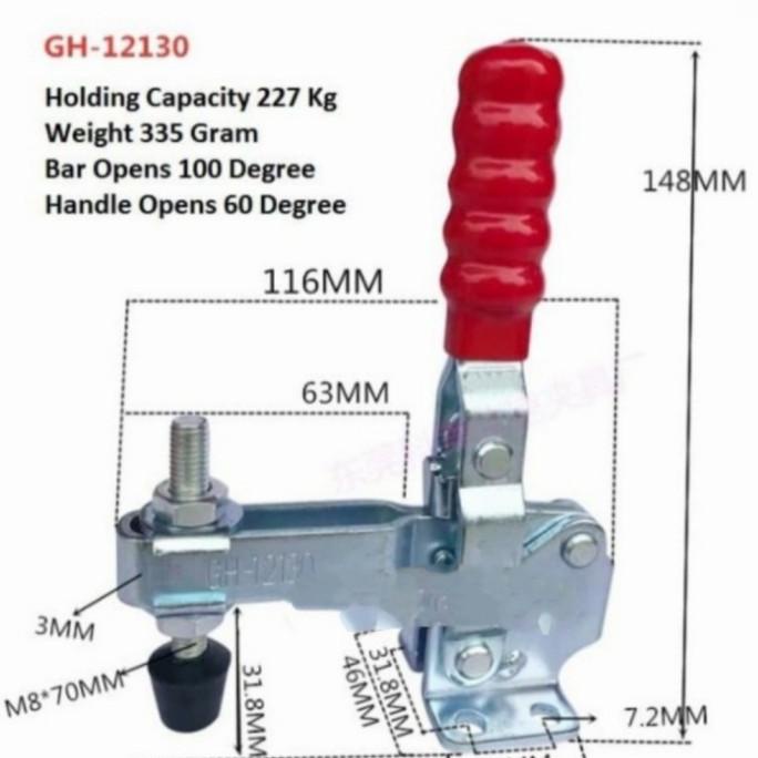 Togle clamp GH 12130/alat penjepit