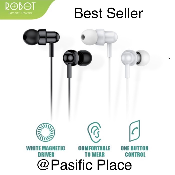 headset robot re20 wired headset wired earphone android f9c
