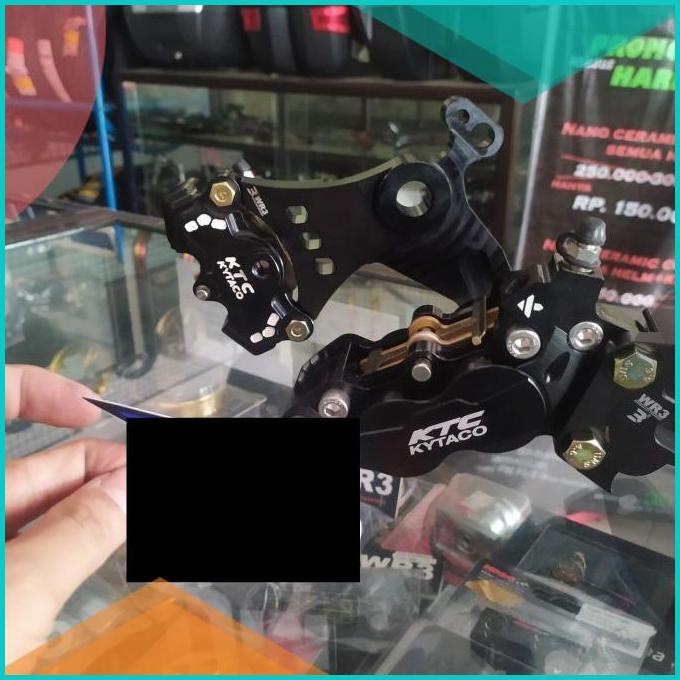 kaliper KTC Kytaco set breket depan belakang wr3 R25 old 16novz3 onder