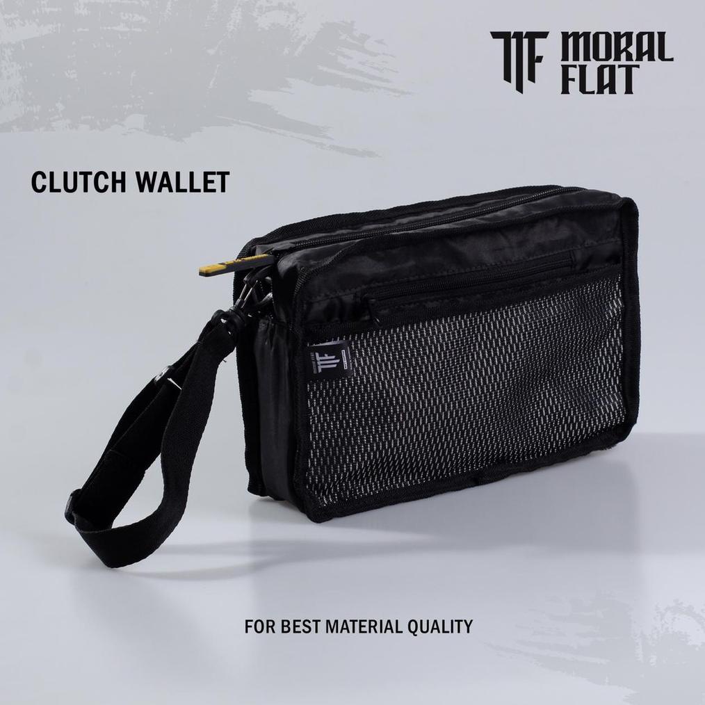 Bebas Ongkir Handbag Tas Tangan-2 Model-Moral Flat-Waterproof-Anti Air-Hitam ||