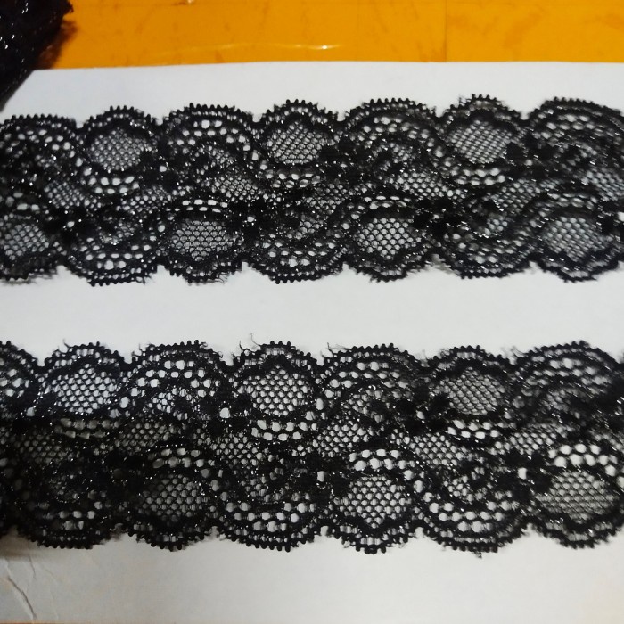 

Renda elastis renda karet hitam