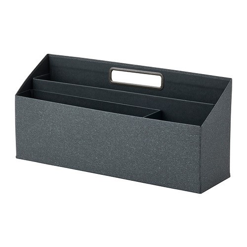 

Pengatur Penyimpan ATK Meja Kerja IKTjog Dark Grey Desk Organizer
