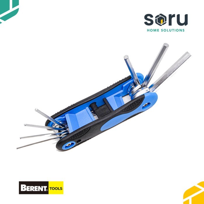 Terbaik Berent Kunci L Lipat 8 Pcs Folding Hex Key Set Repair Tool Kit Bt2156