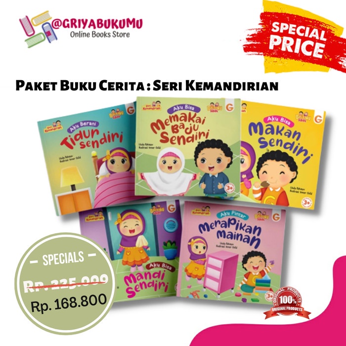 

Jual!! PAKET BUKU CERITA ANAK : SERI KEMANDIRIAN ISI 5