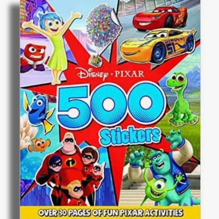 

Populer 500 Stickers : Pixar Mixed/Buku anak edukasi import