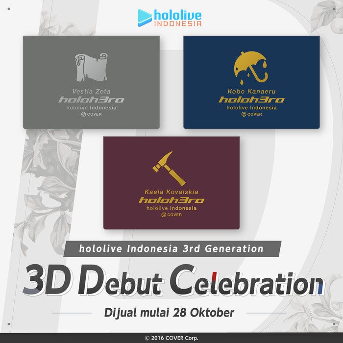 

Hololive Item Spesial 3D Showcase Holoh3Ro Card Case