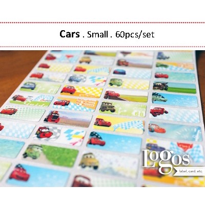 

TERLARIS Cars Sticker. Name Label Small. Stiker nama anak lucu, karakter Cars Disney, untuk buku,