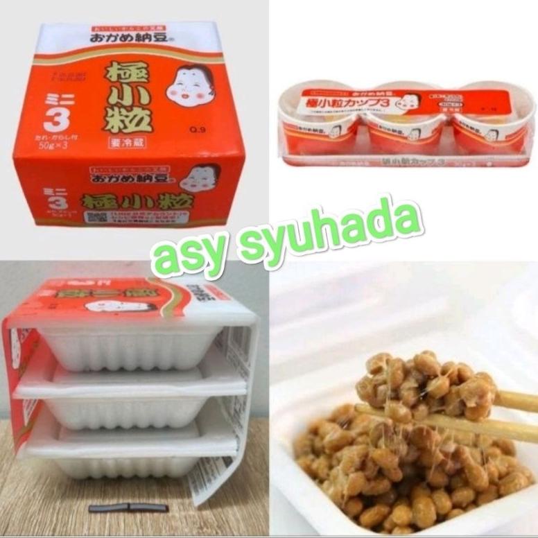 

Ready okame natto kotsubu cup 3 / tape kedelai jepang / okame nato