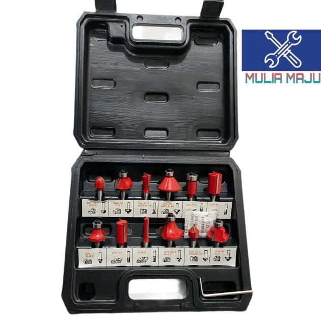 Mata profil kayu 1/4in 12pcs BELTER/mata router mata profil ukir kayu Arival