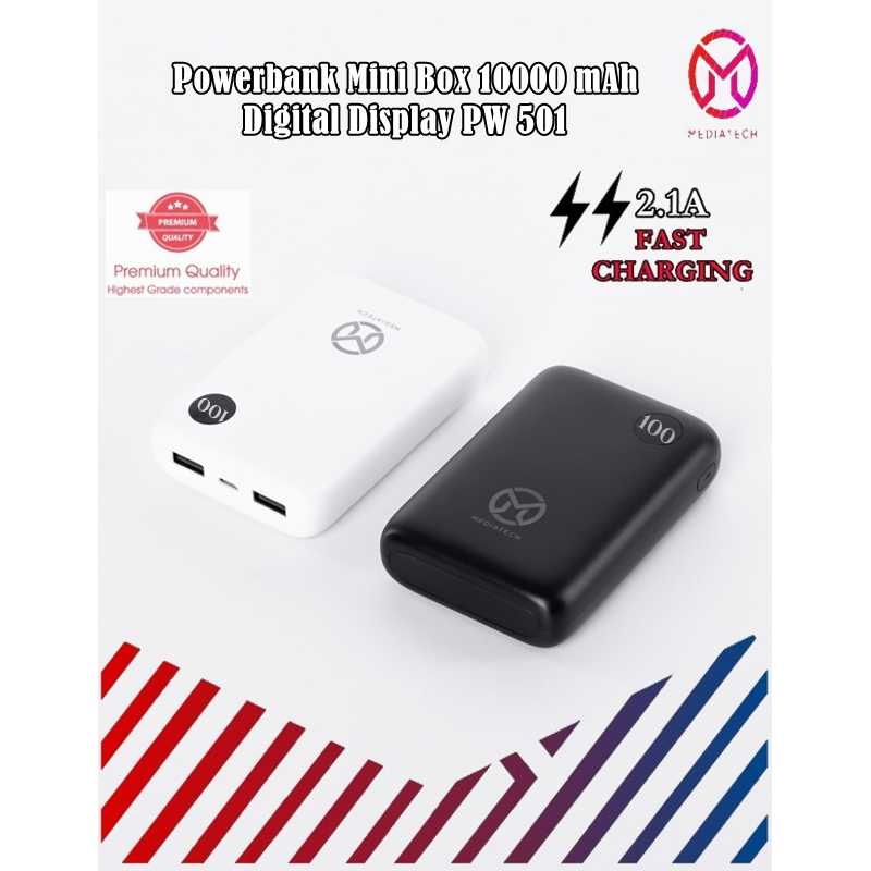 Mediatech Mini Box 10000mAh Digital Display Power Bank - 7BEE