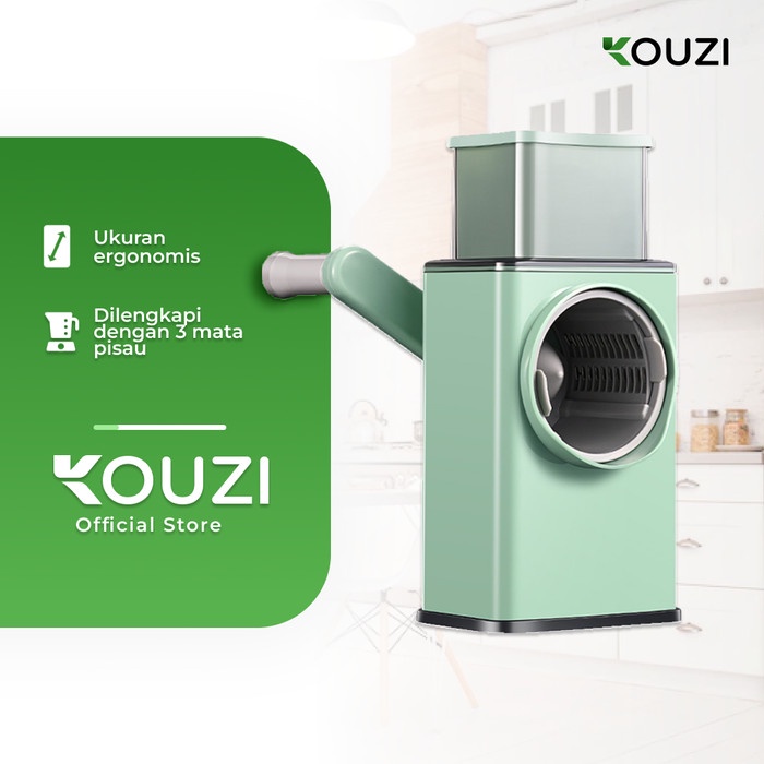 PARUTAN SERBAGUNA PENGIRIS PEMOTONG KENTANG KERIPIK HANDLE PUTAR MANUA