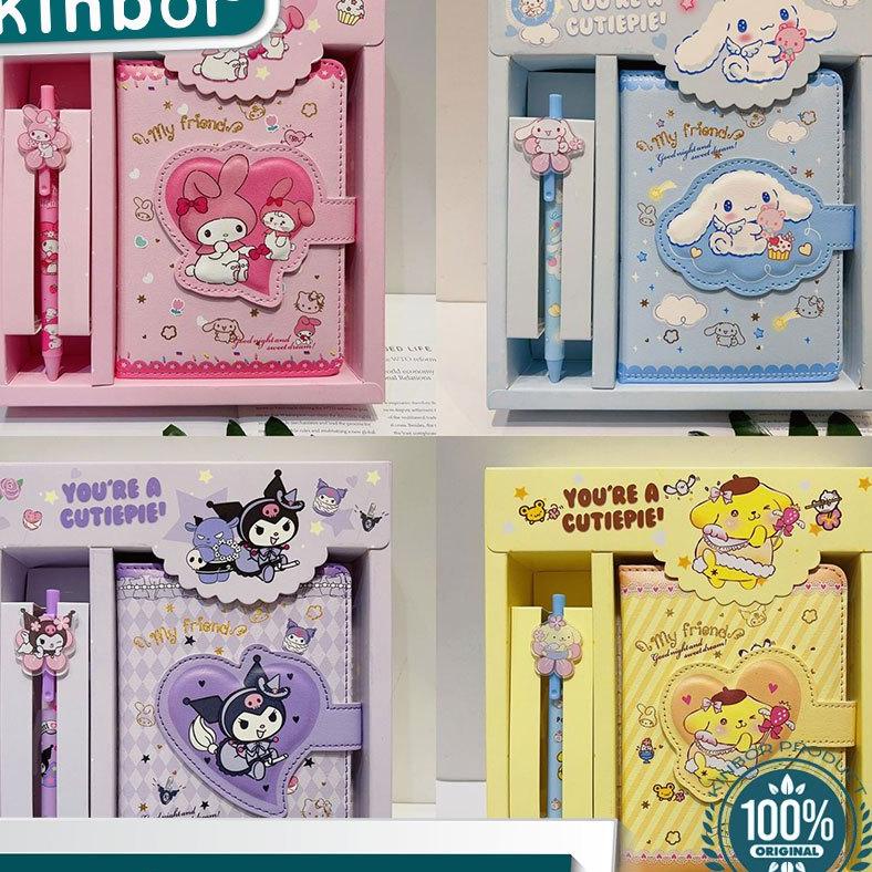 

Kinbor 2 In 1 Gift Set Notebook Sanrio Magnet/ Buku Tulis Cute Kuro Cinnamorol