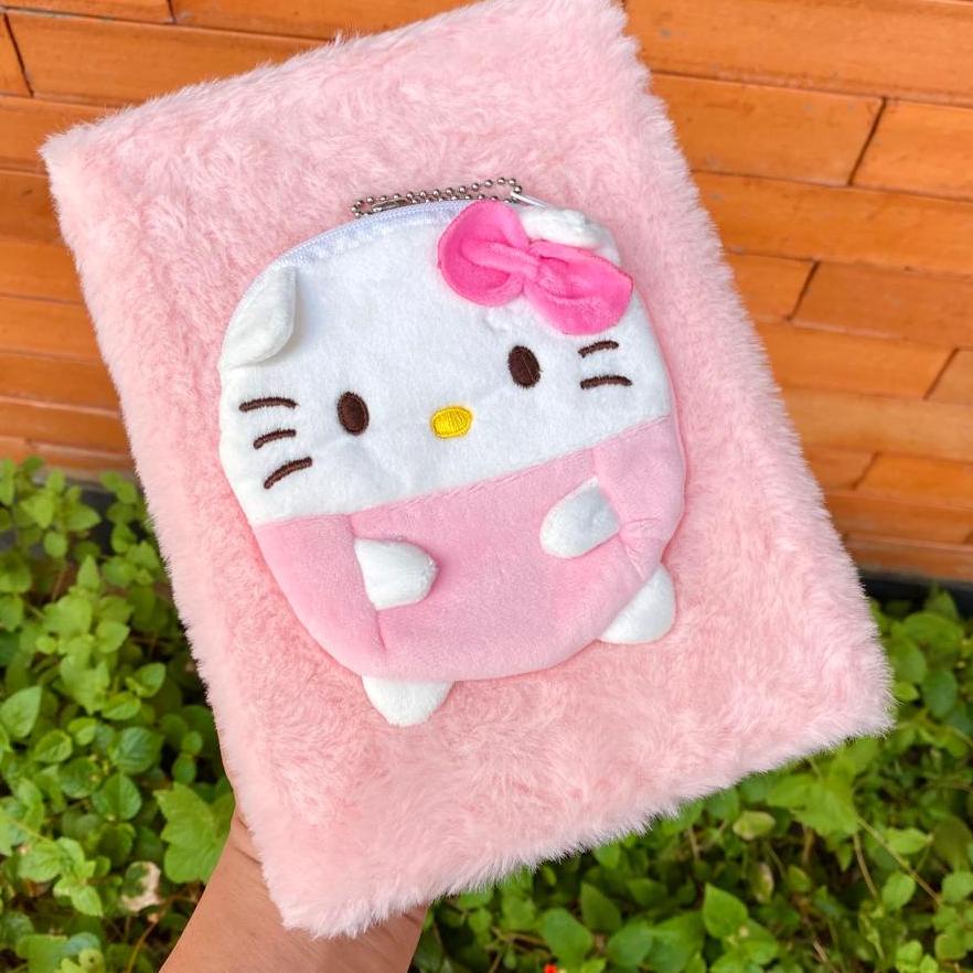 

Notebook Bulu A5 Hello Kitty Diary Bulu Fur Buku Tulis Anak Agenda