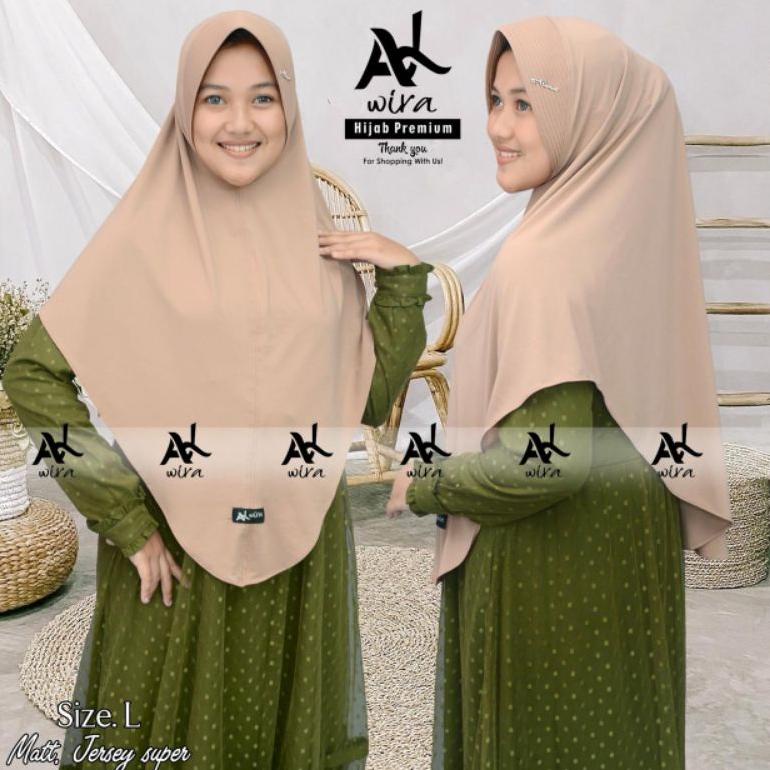 Bisa Cod Alwira.Outfit Jilbab Instan Size L Original By Alwira Diskom