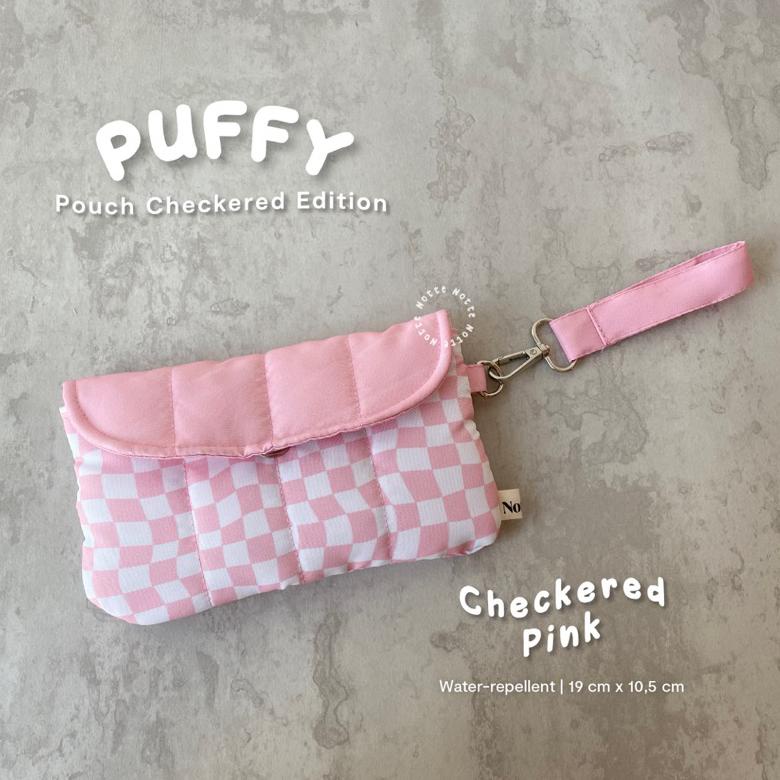 Big Promo Notte - Puffy Pouch Checkered Series Dompet Hp Tempat Makeup Mini Big Sale