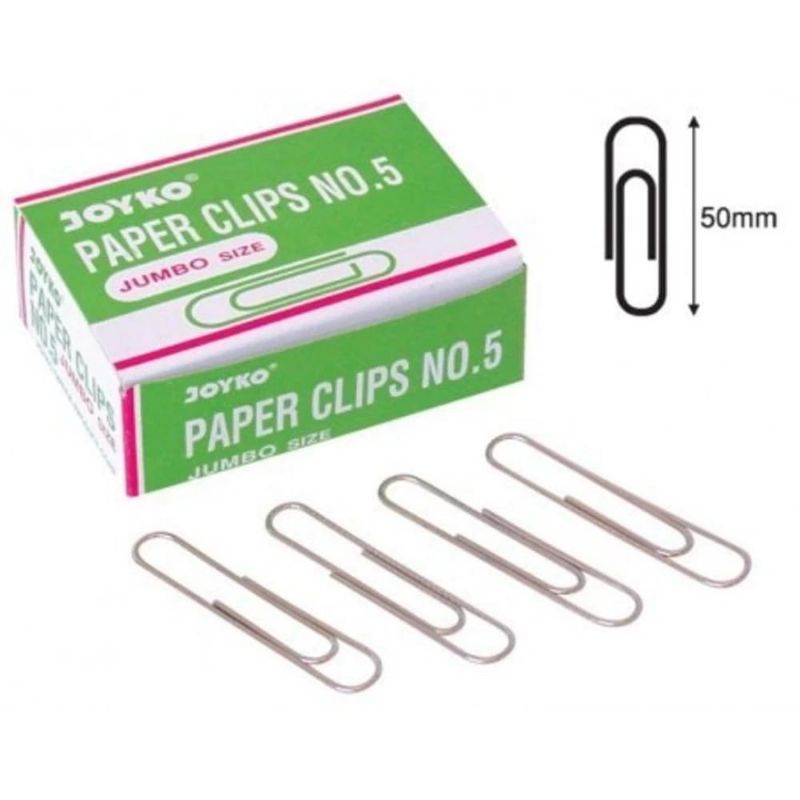 

Paper Clip No. 5 Jumbo / Klip Penjepit Kertas No. 5 Jumbo