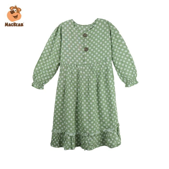 BISA COD - MACBEE BAJU ANAK PEREMPUAN GAMIS ANAK MUSLIM C IVONNA POLKADOT