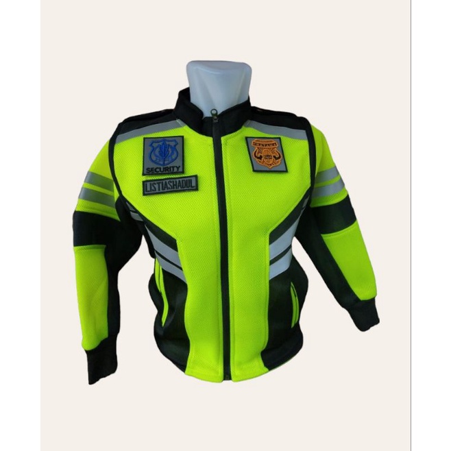 Romket security / satpam romket terbaru rompi jaket jala tebal