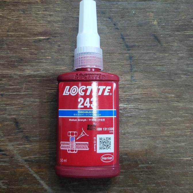 Loctite 243 Biru Medium Strength / Lem Baut / Threadlocker Blue 50 Ml Termurah