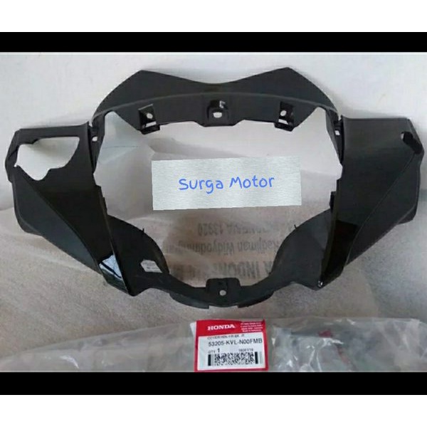 Batok Cover Handle Lampu Depan Supra X125 X 125 Lama Batman Hitam Ori Ahm . 53205-Kvl-N00Fmb