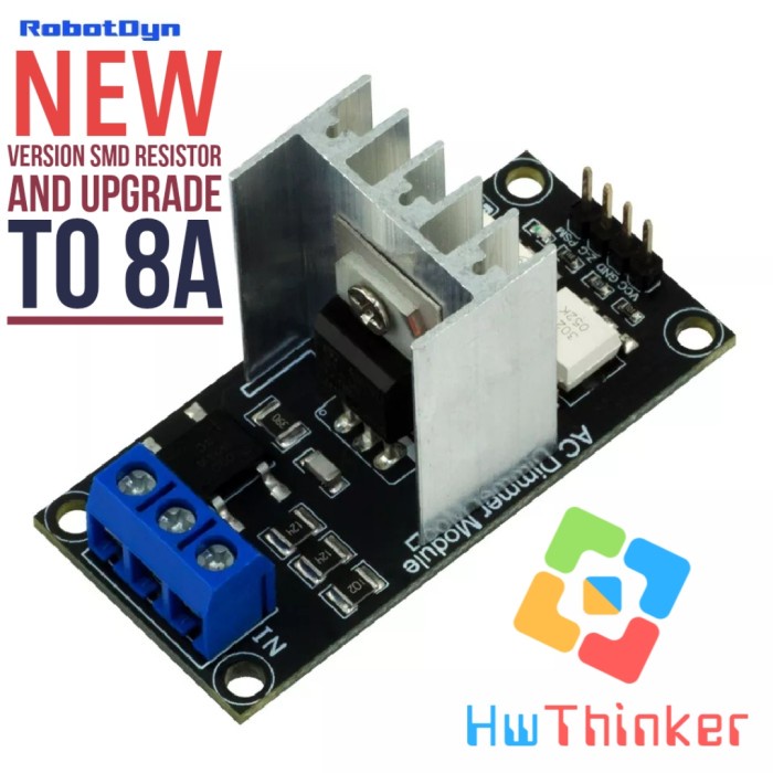 Robotdyn AC Light Dimmer PWM 220V Zero Crossing 3.3V/5V for Arduino