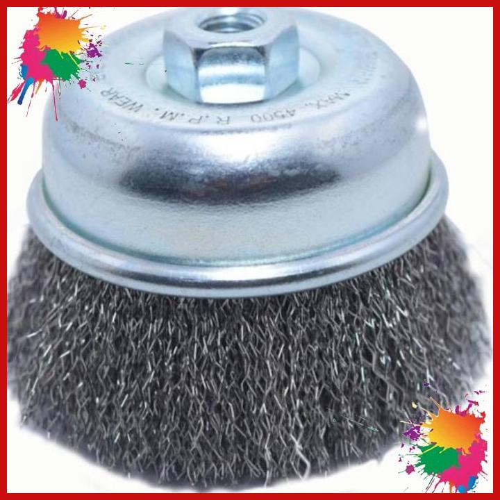 

sikat mangkok - steel wire ( 0.3 mm ) [acs]