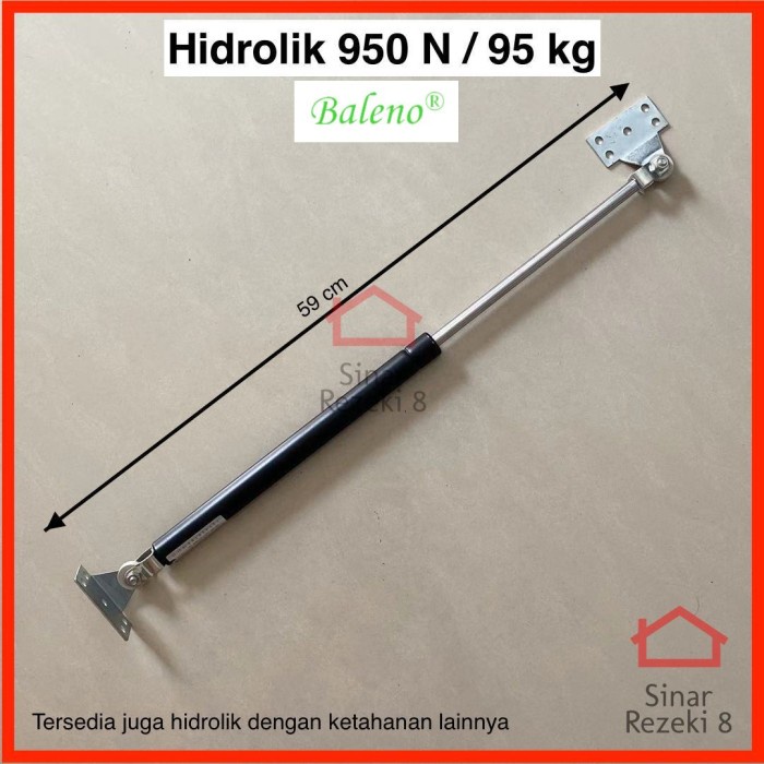 HIDROLIK GAS SPRING 950N 95 KG PINTU RANJANG TEMPAT TIDUR JENDELA 900N