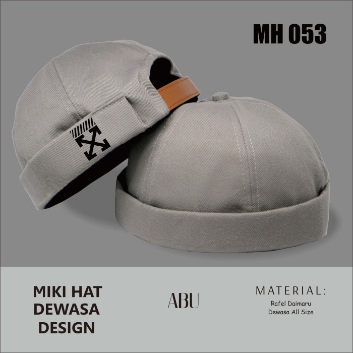 Topi Peci Miki Hat Premium Silang Kupluk Songkok Kopyah Bulat