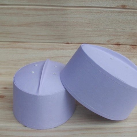 Peci Songkok Putih Polos Tebal/ Peci Haji Putih Polos