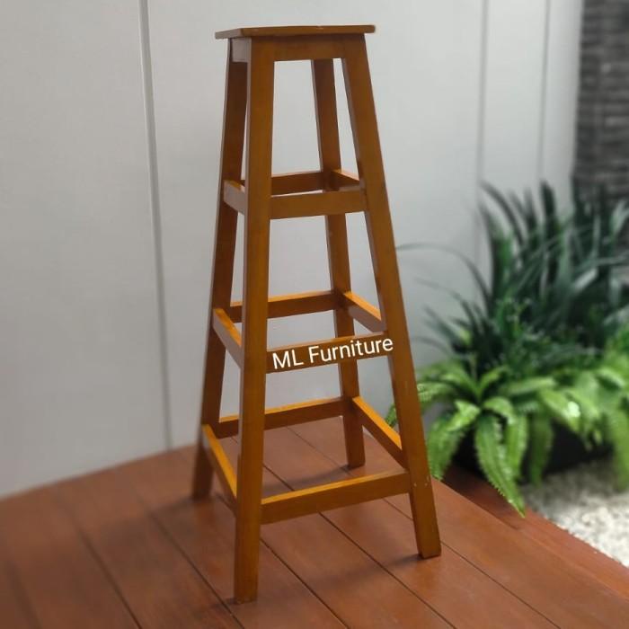 Bangku Kayu Tinggi 120 cm Kayu Kamper Berkualitas